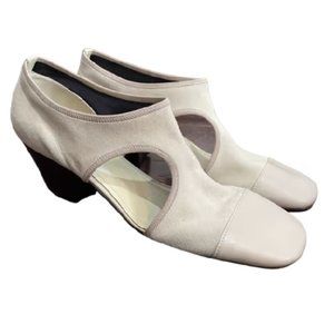 Lemaire Suede Cut-Out Heels, EU 40